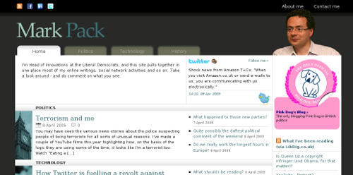 markpack.org.uk screengrab
